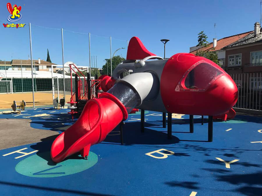 Aircraft & Rocket Playsets Outdoor Playhouse Playground Equipment with