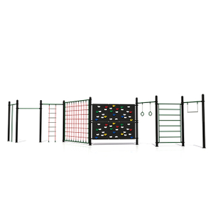 Outdoor Straight Rope Net Climbing Wall Playground for Exercise